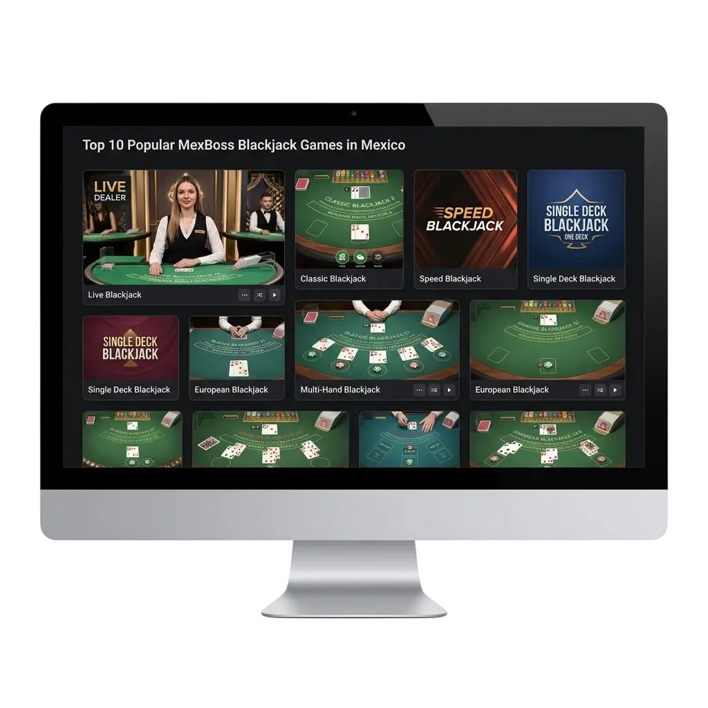 Juegos de Blackjack en MexBoss México