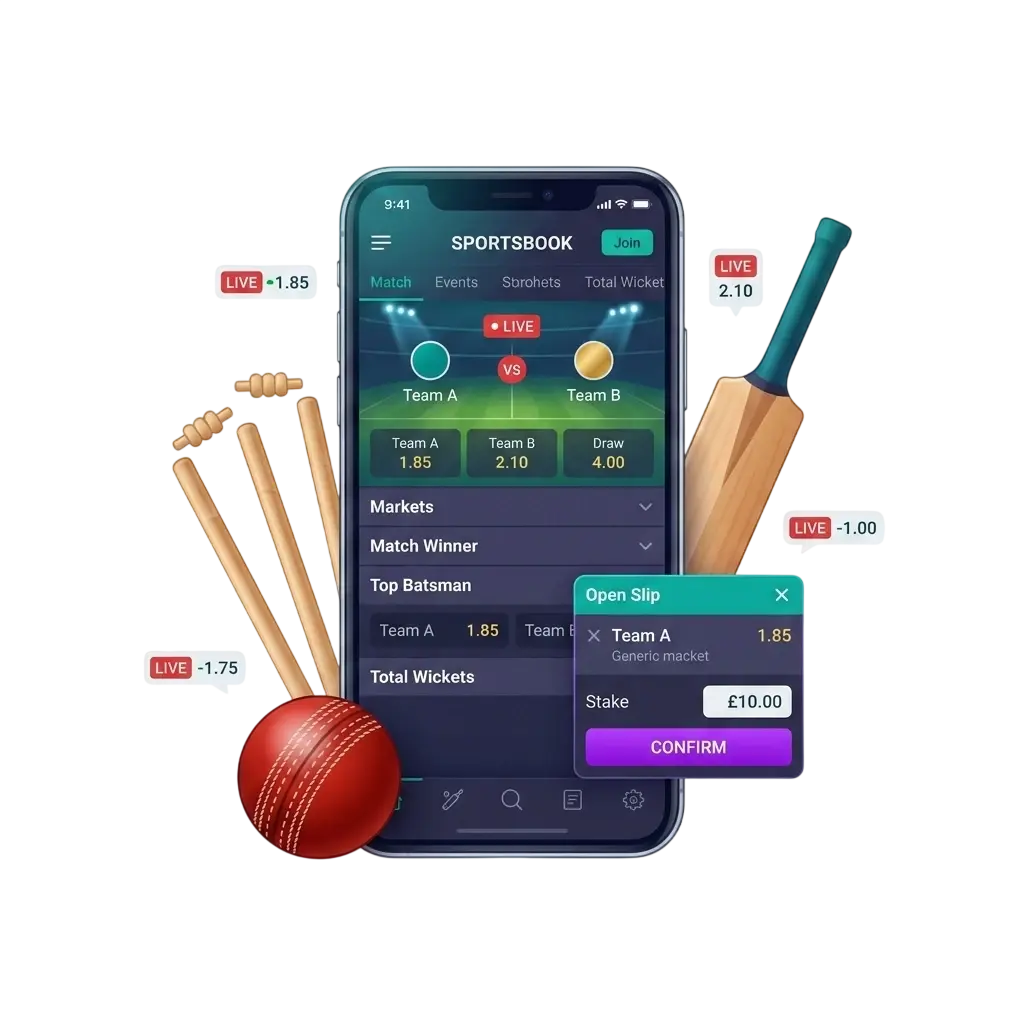 Apuestas de críquet desde el móvil con MexBoss