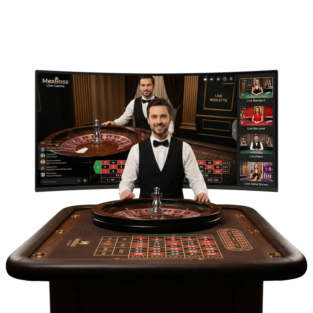 Casino en vivo de MexBoss con crupieres reales en México