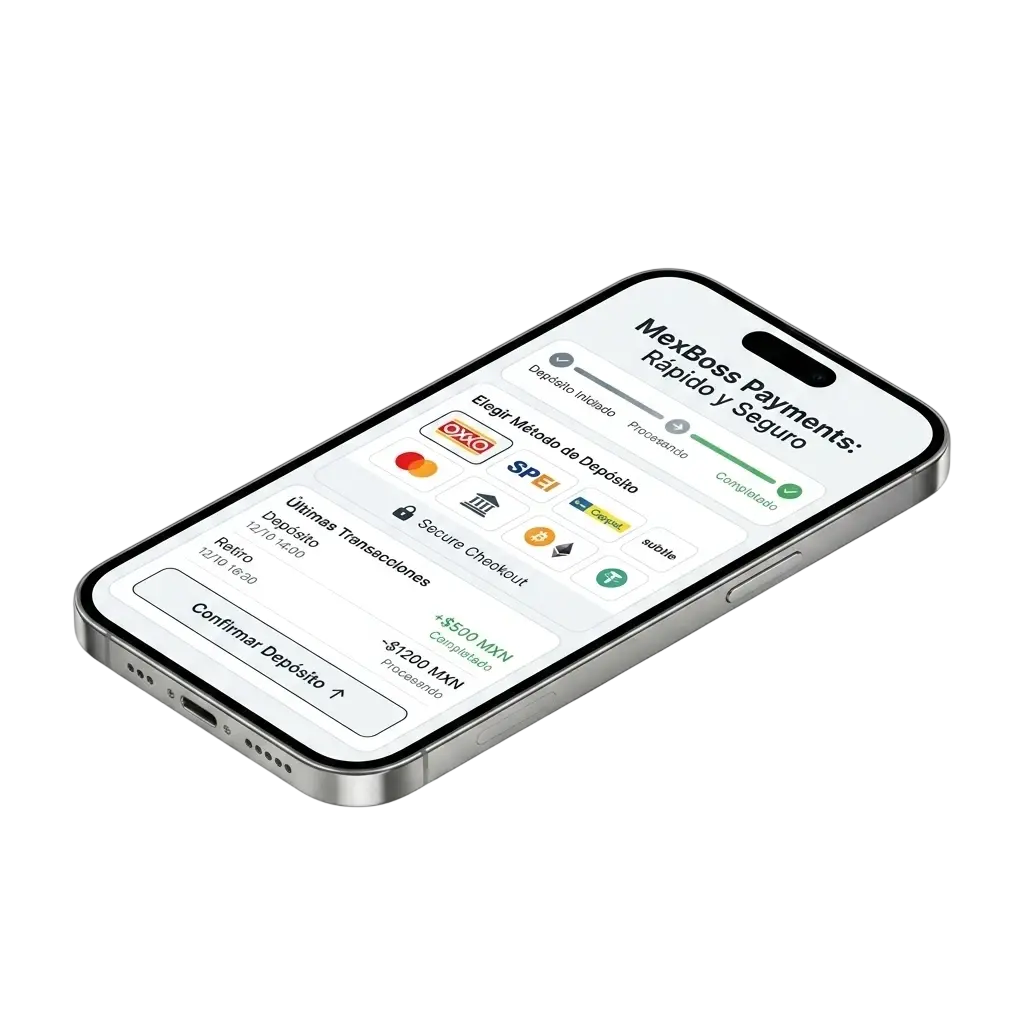 Métodos de pago disponibles en MexBoss México
