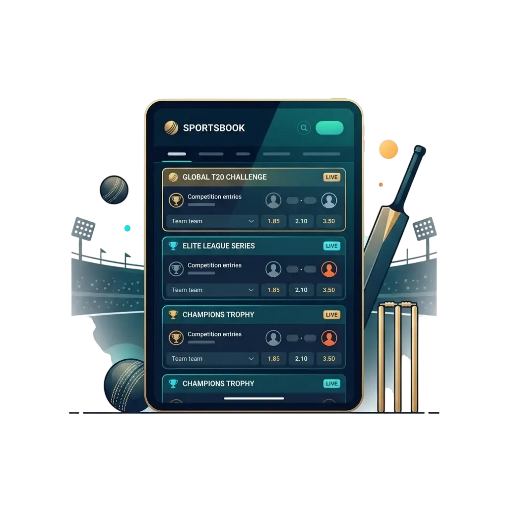 Torneos y ligas de críquet internacionales disponibles en MexBoss