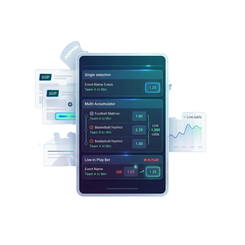 Opciones de apuesta en MexBoss: simple, combinada, en vivo, múltiple y sistema