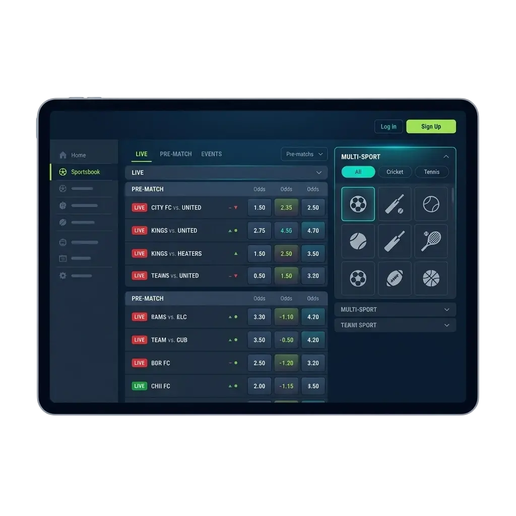 Opciones de apuestas deportivas en la app de MexBoss