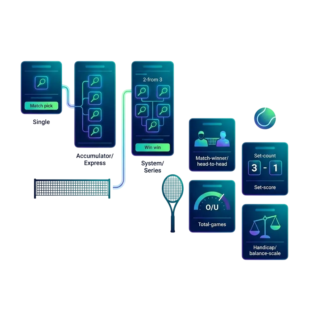 Tipos de apuestas de tenis disponibles en MexBoss